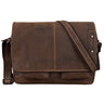 "Curtis" 15 Zoll Messenger Bag Leder