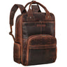 "Kasimir" Vintage Leder Wickelrucksack