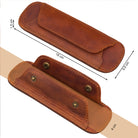 Schultertasche Lederpolster cognac braun