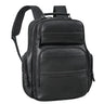 Großer Businessrucksack Leder Schwarz