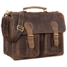 Schulter Laptoptasche Leder braun