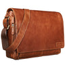 B-WARE "Rick" Schultertasche Leder 15,6 Zoll