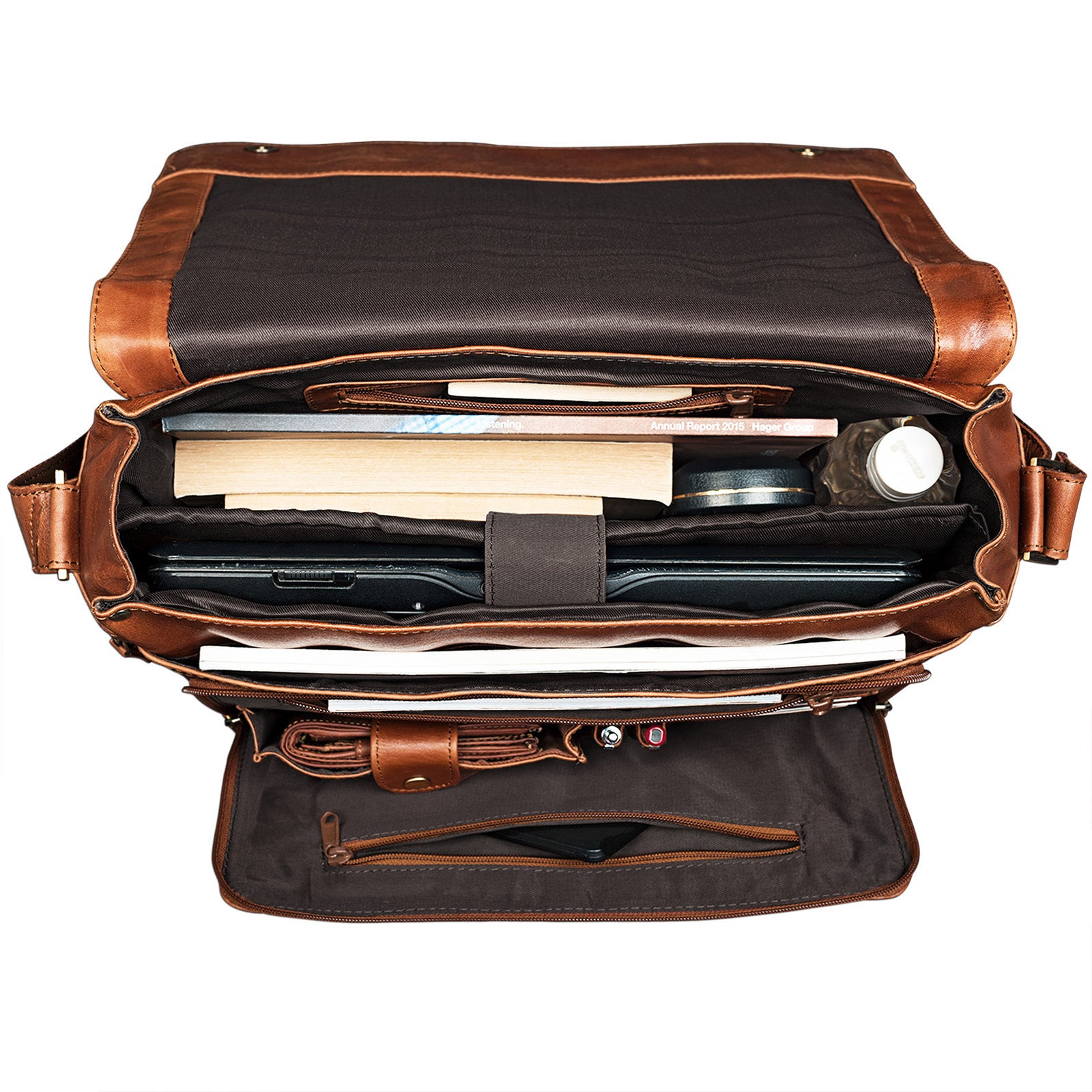 Ledertasche für 15,6 Zoll Laptops