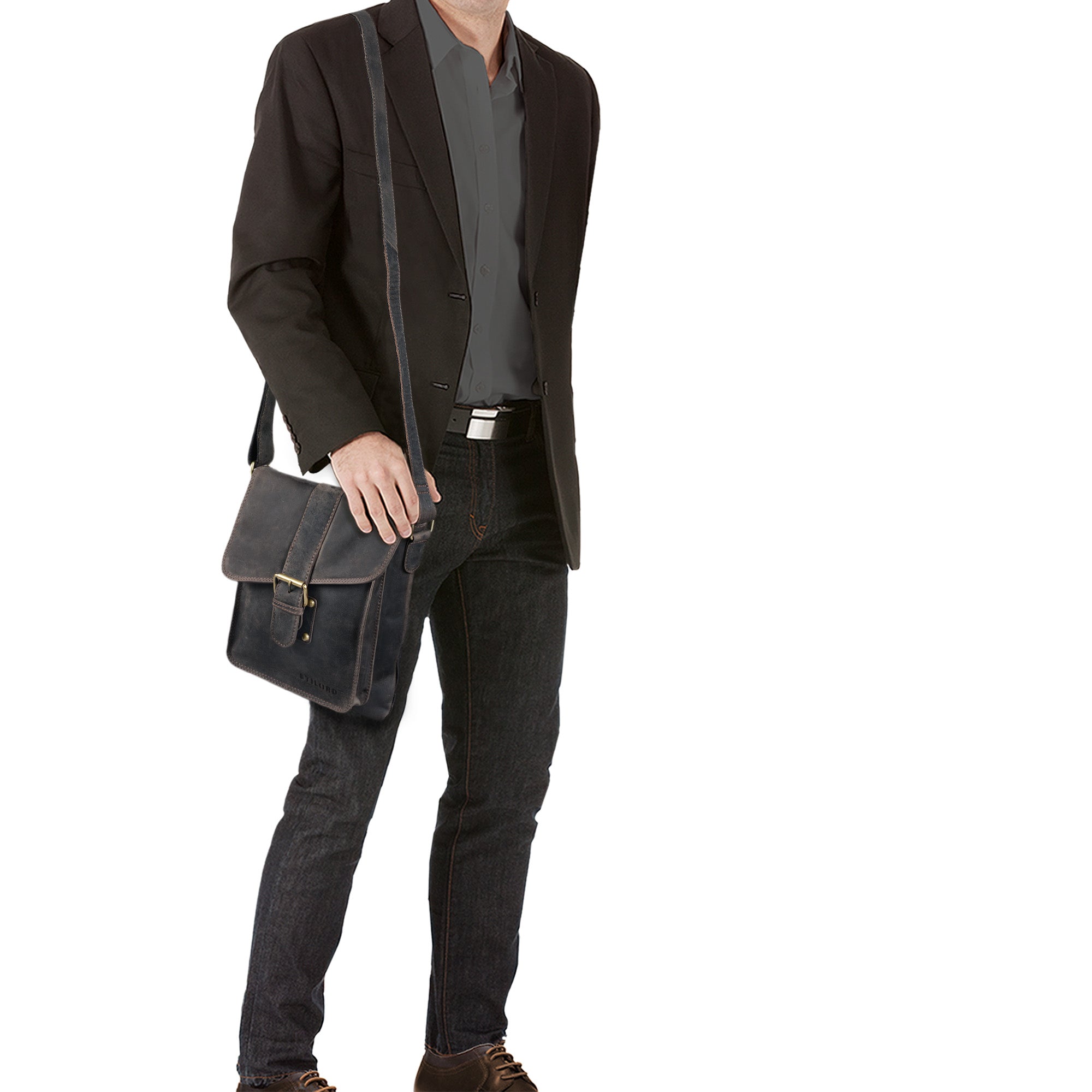 Männertasche zum Umhängen Leder