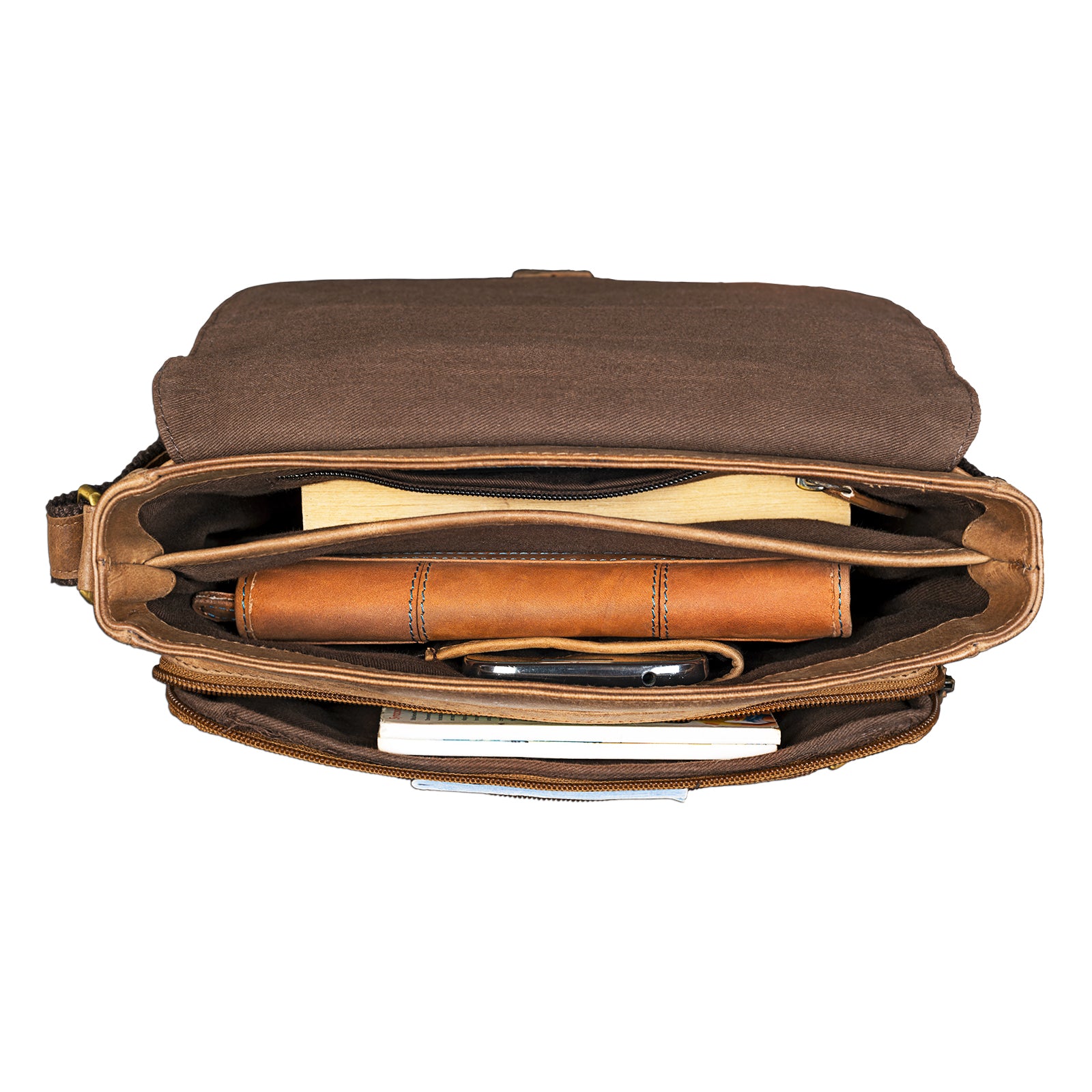 Handtasche Leder braun