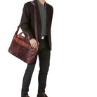 XL Leder Lehrertasche Vintage