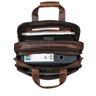 Ledertasche Schule Uni Büro XL dunkel-braun