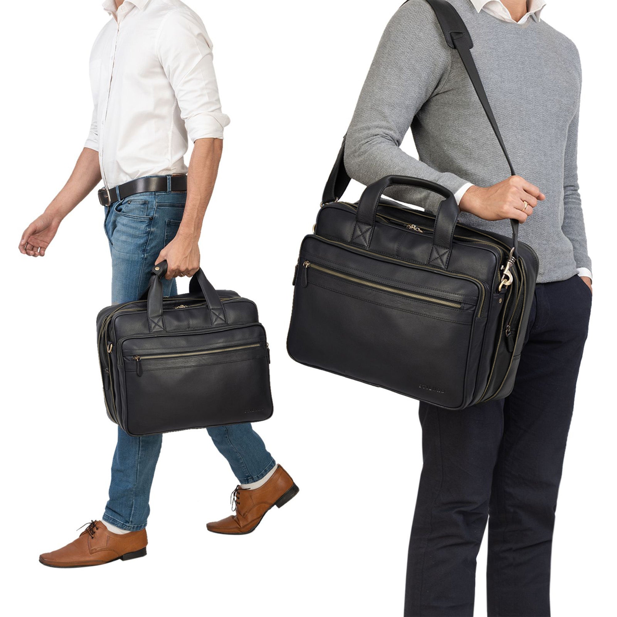XL 15,6 Zoll Notebooktasche Leder