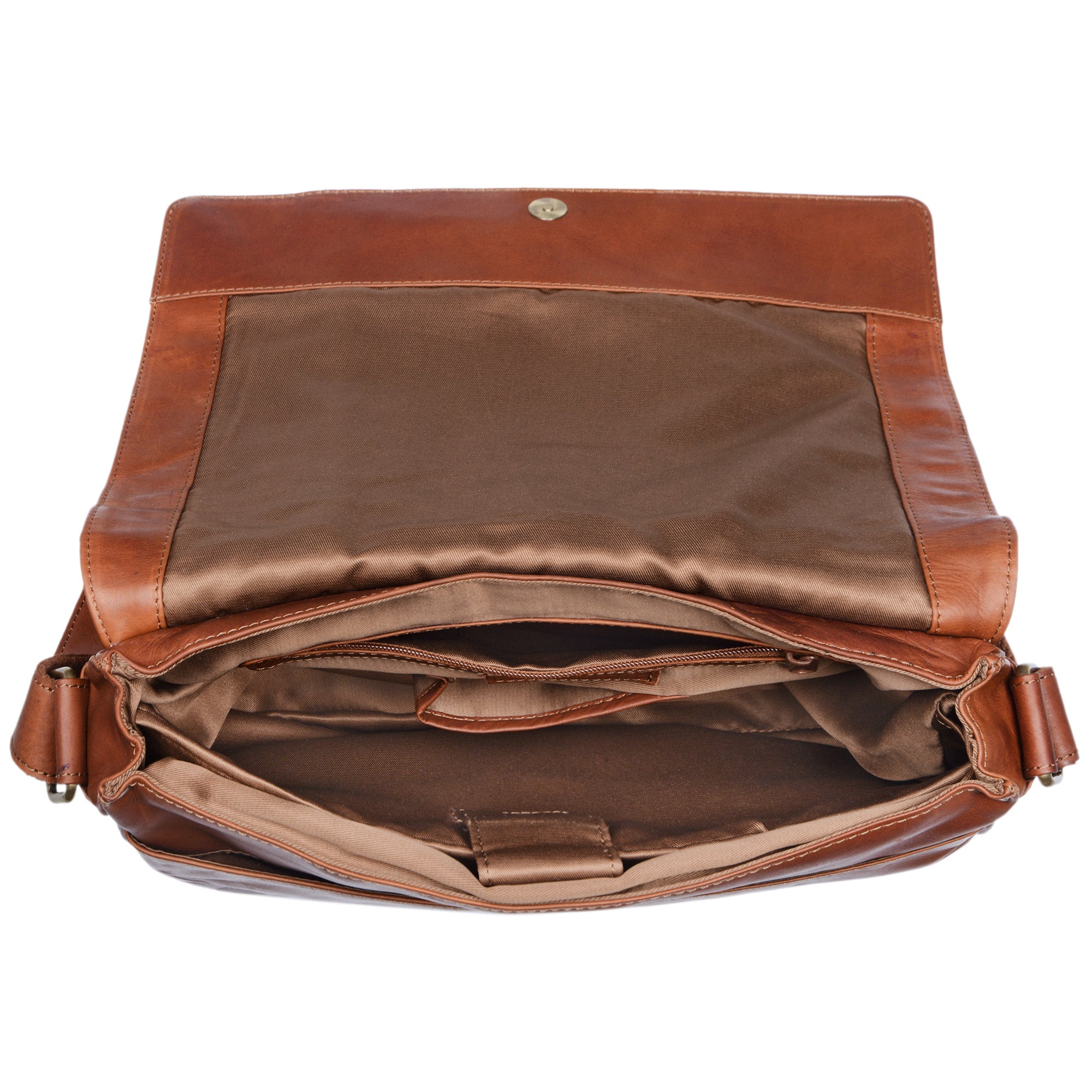 Leder Messenger Bag 13 Zoll Laptopfach
