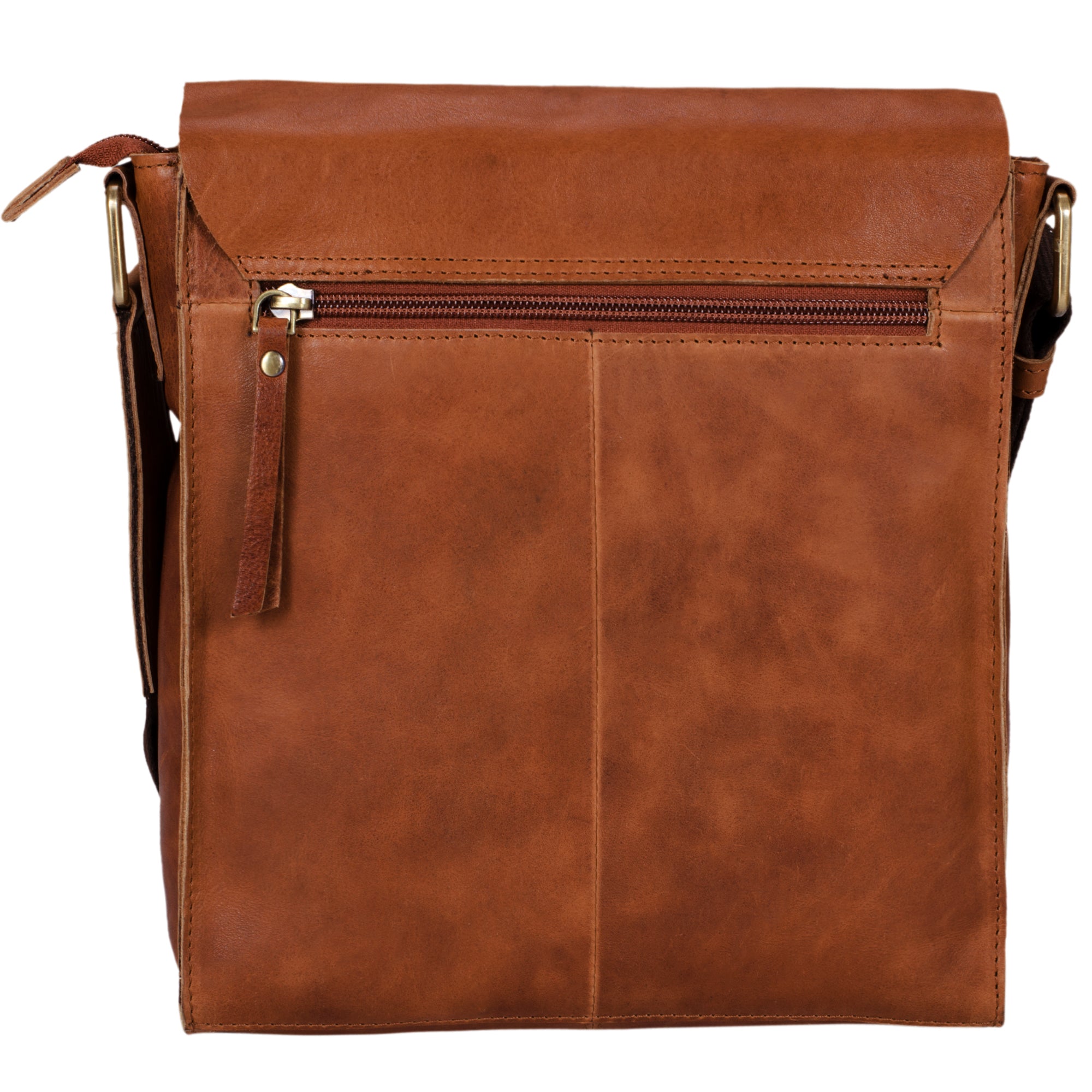 Leder Messenger Bag Vintage klein