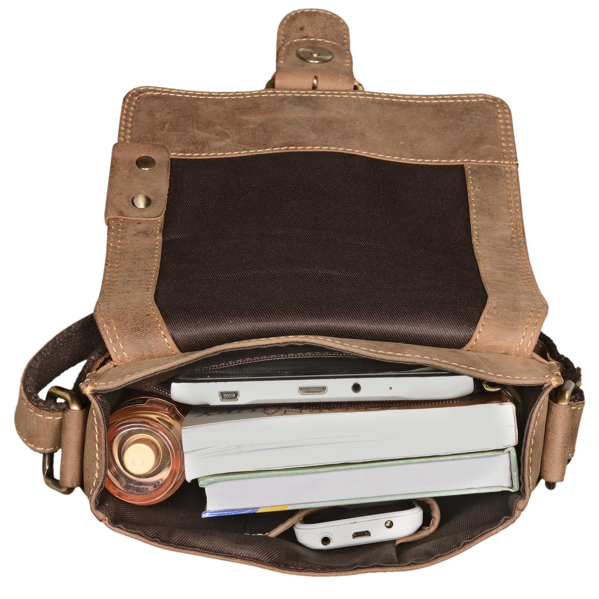 kleine Messenger Bag braun