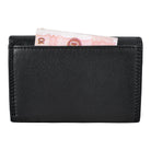 Schwarzes Herrenportemonnaie Echtleder