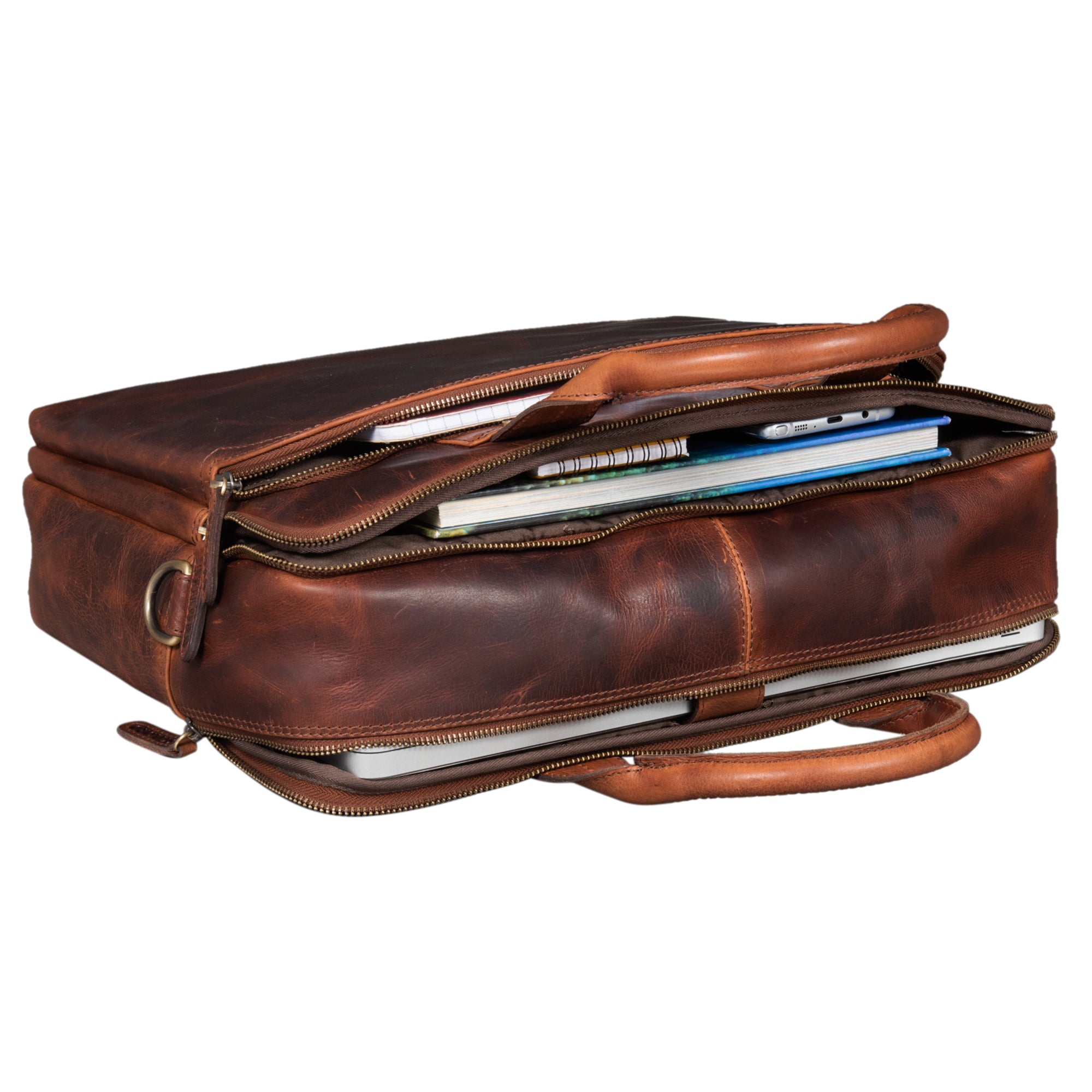 Elegante Bürotasche Vintage Leder