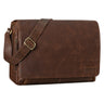 "Rick" Schultertasche Leder für 15,6 Zoll Laptop