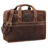 "Yves" Aktentasche Herren u. Damen Leder 15.6 Zoll Laptop-Fach Arbeitstasche