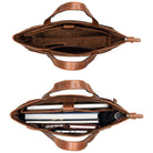 Freizeit Handtasche Damen Leder braun