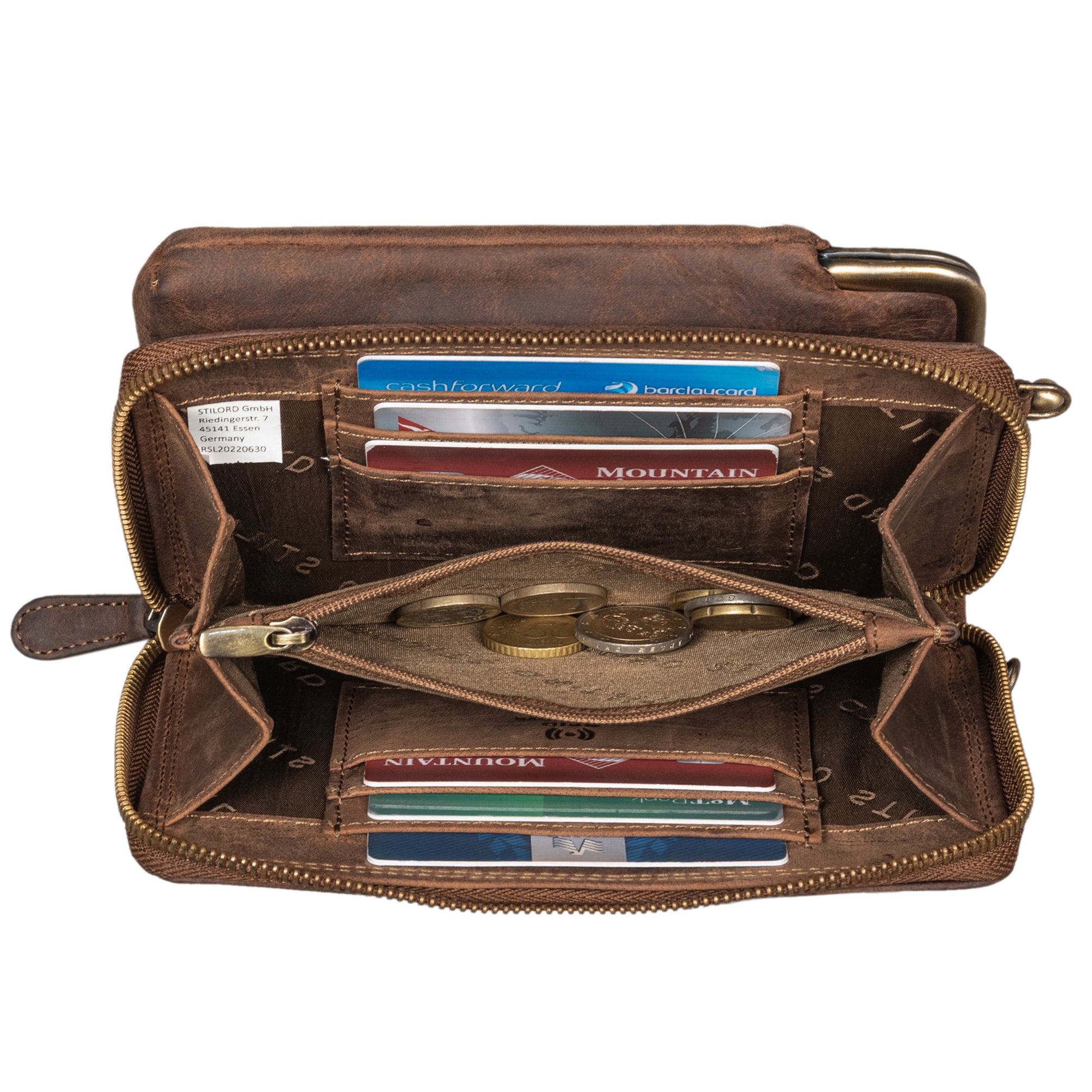 Damenportemonnaie Leder