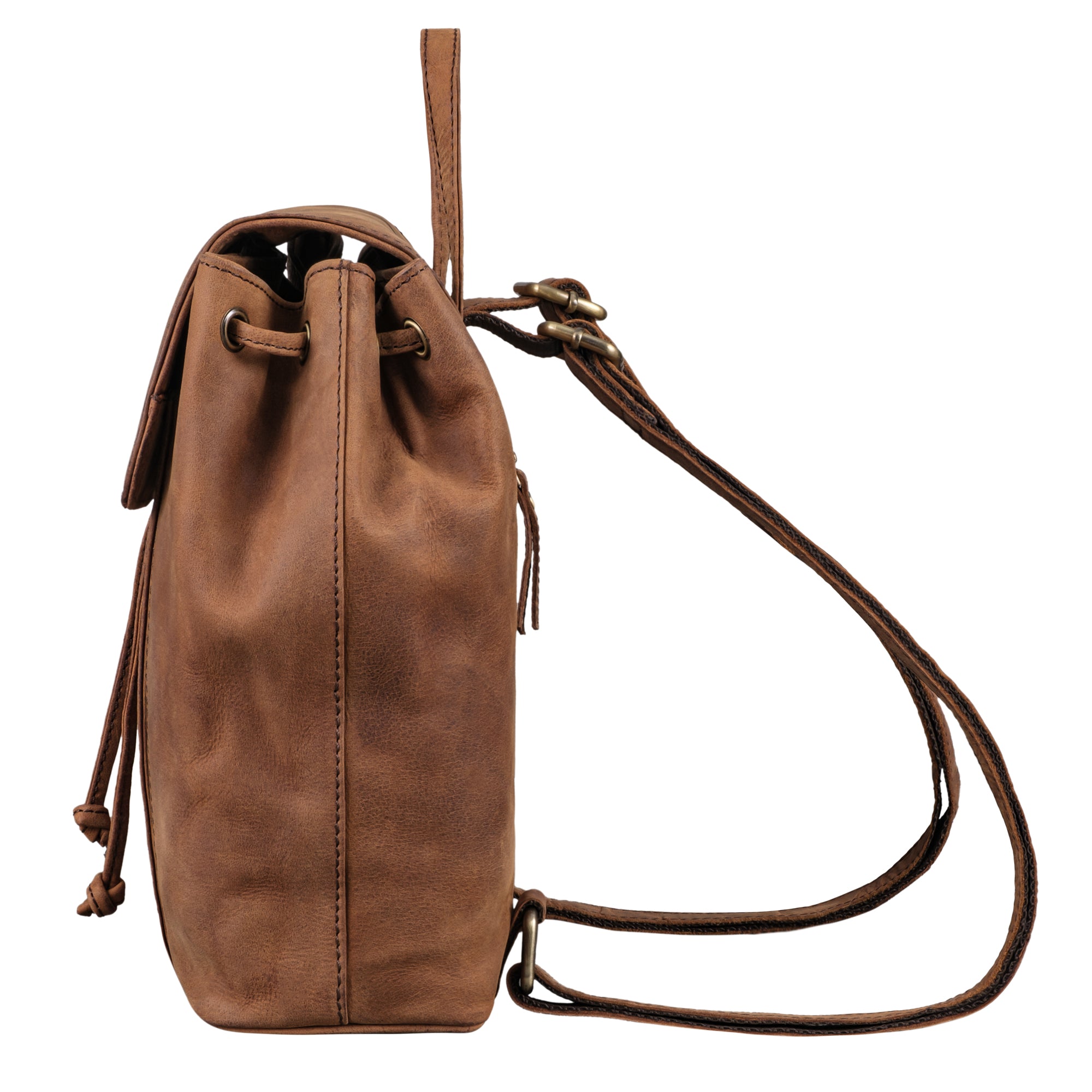 robuster Rucksack für Damen aus Echtleder