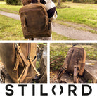Retro Rucksack Damen Herren