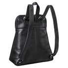 Daypack Damen Leder schwarz