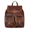 "Nora" Großer Lederrucksack Vintage für Damen und Herren