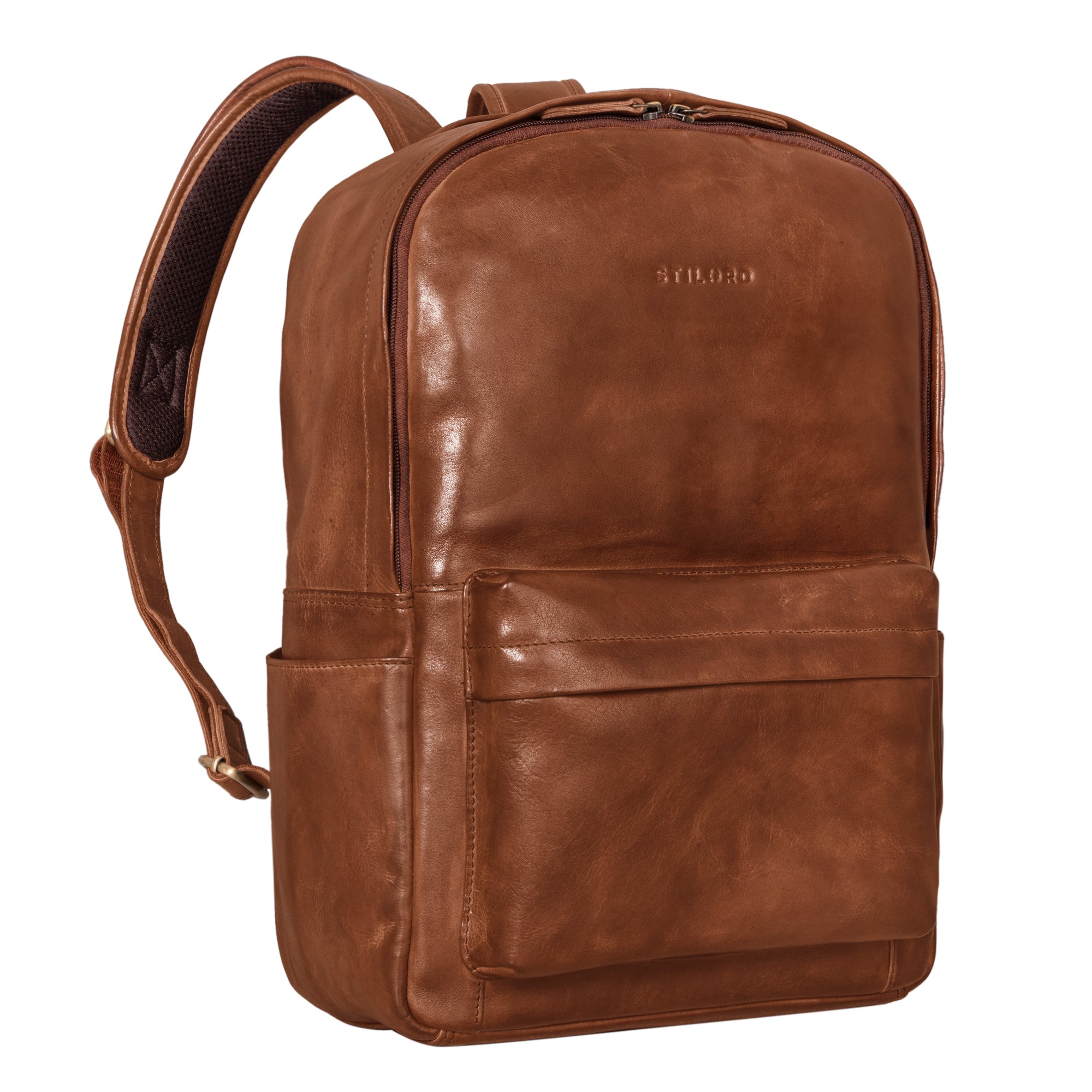 Lederrucksack Damen braun