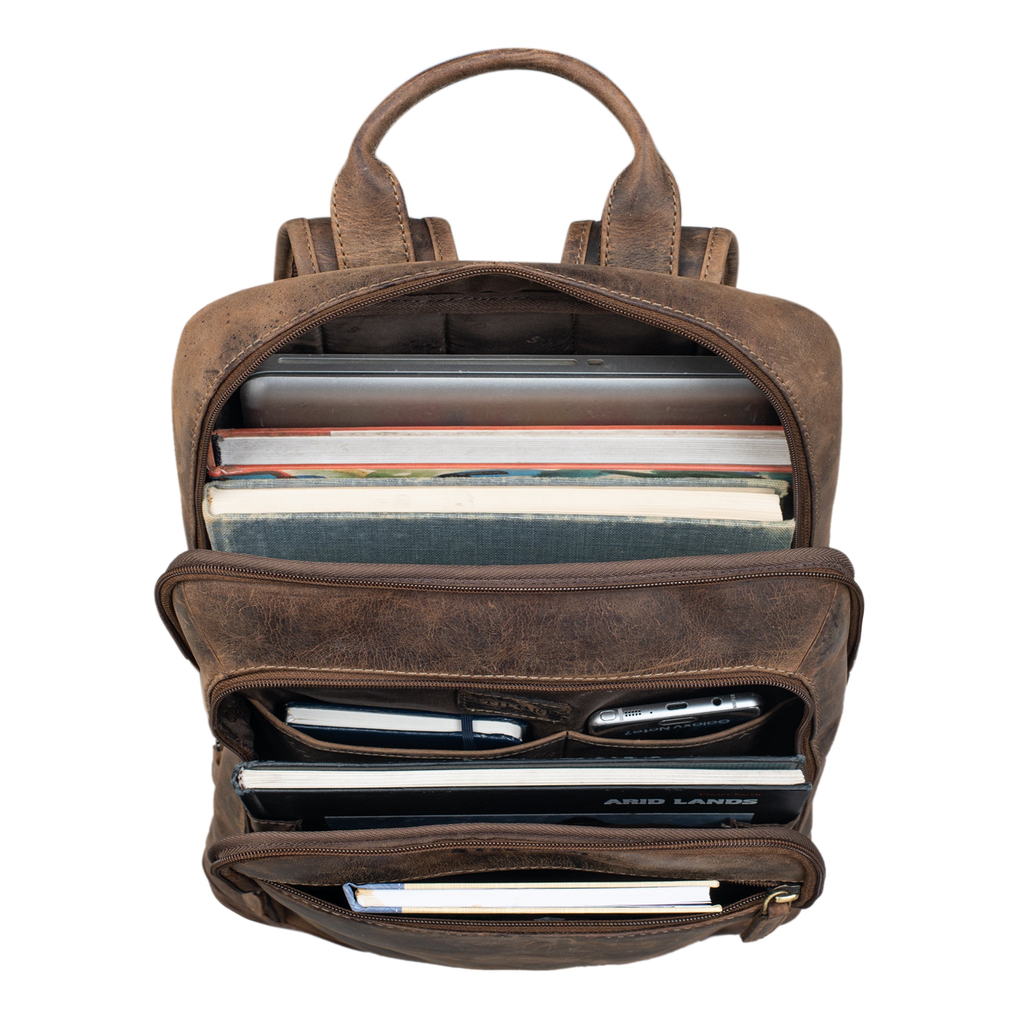 City Backpack modern Leder