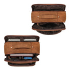 Großer Rucksack Leder Braun