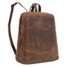 Vintage echtleder business rucksack