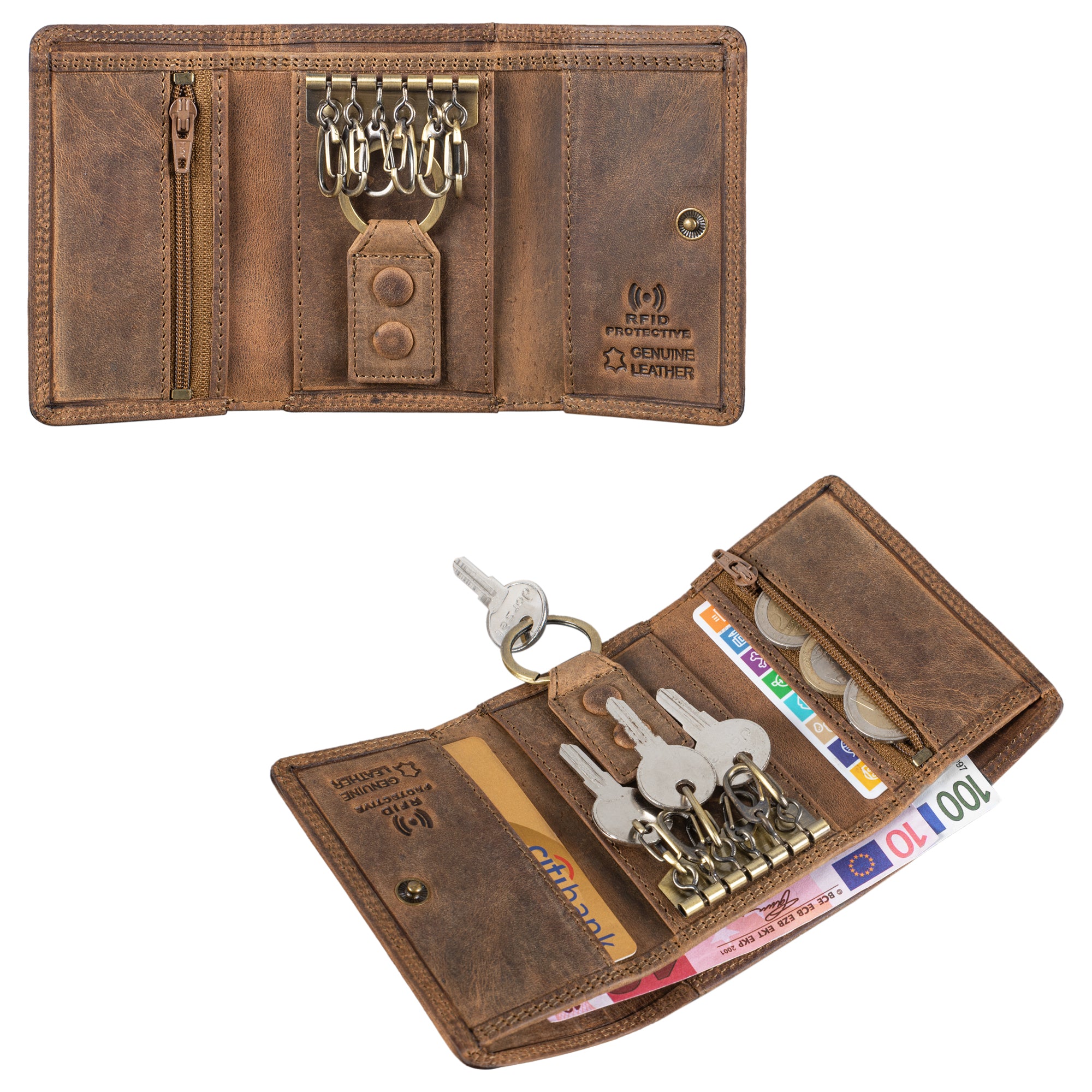 Brieftasche Vintage für Männer braun