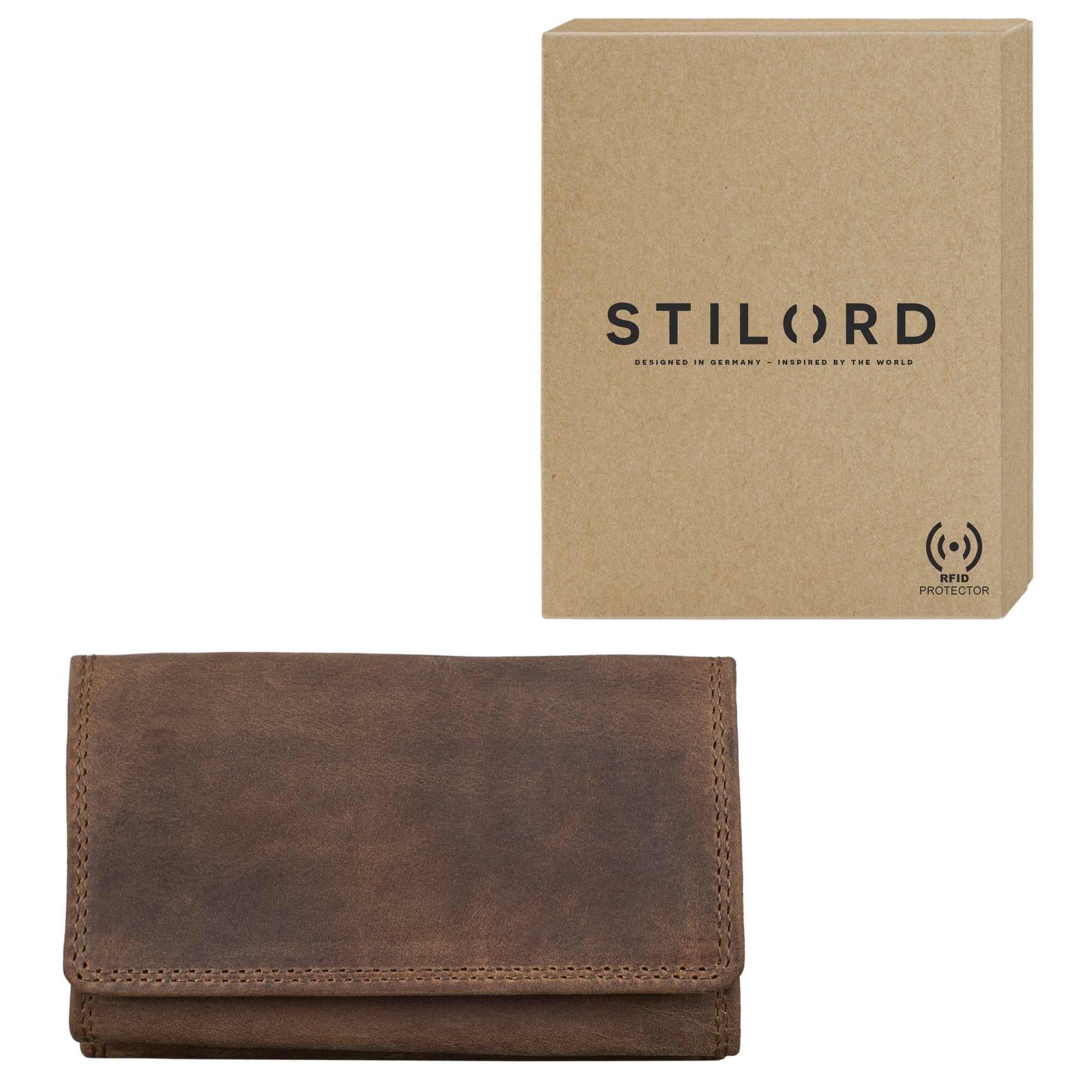 Schlüssel Organizer Leder braun