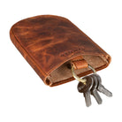 Braune Minibörse Leder