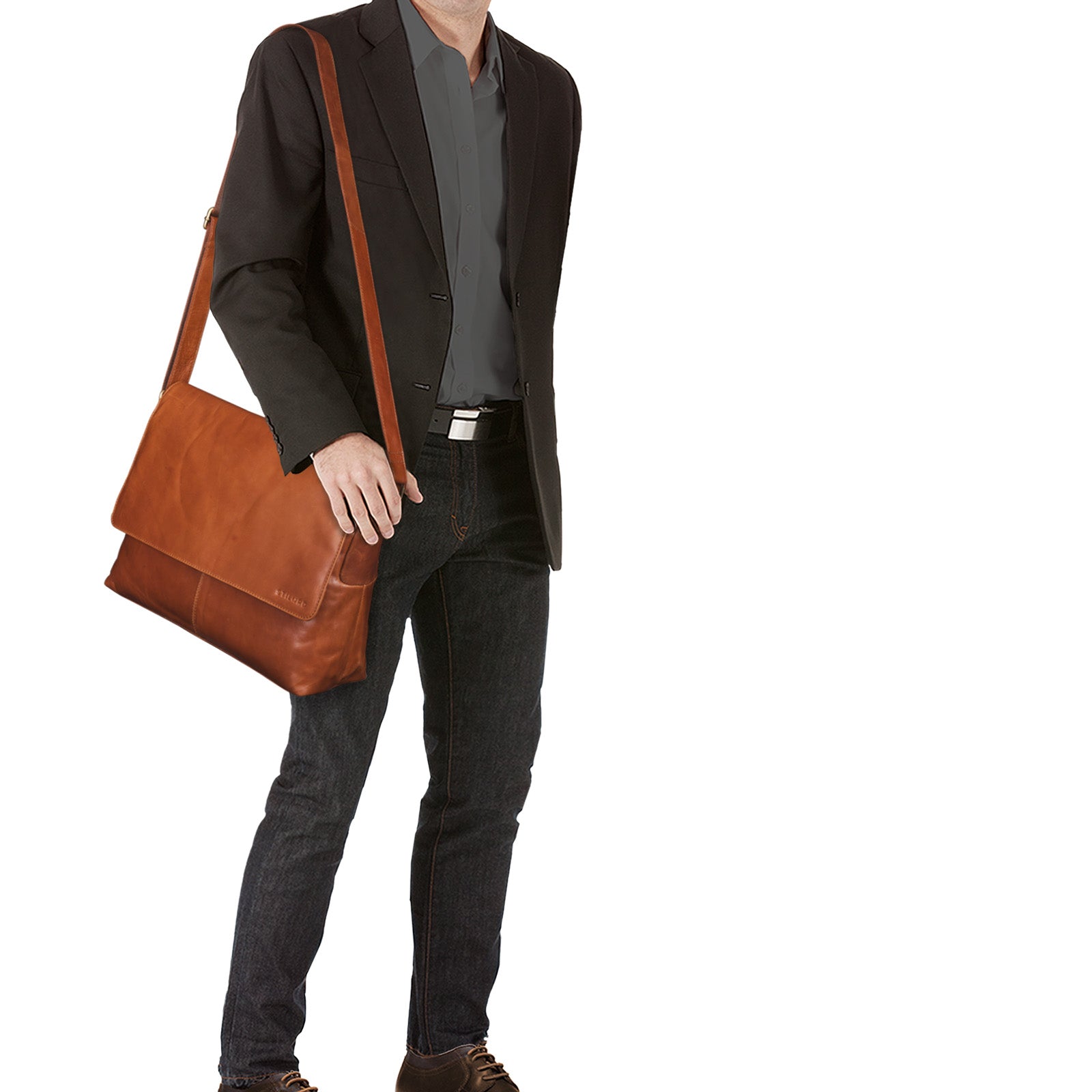 Vintagetasche Büro Leder