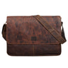 Leder Herrentasche zum Umhängen braun