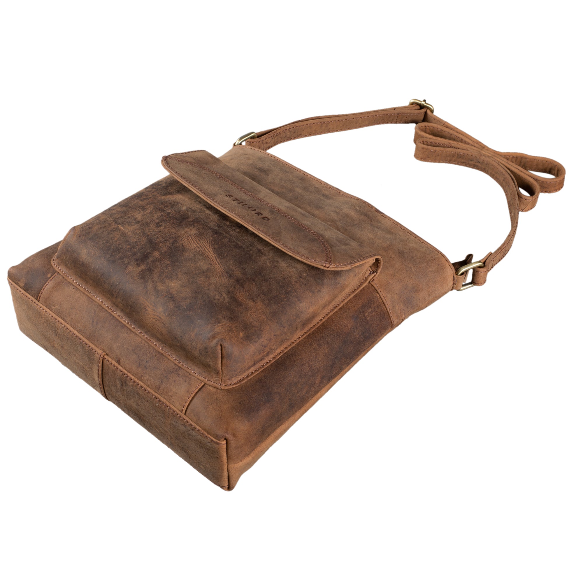 Schultertasche Leder Damen Vintage