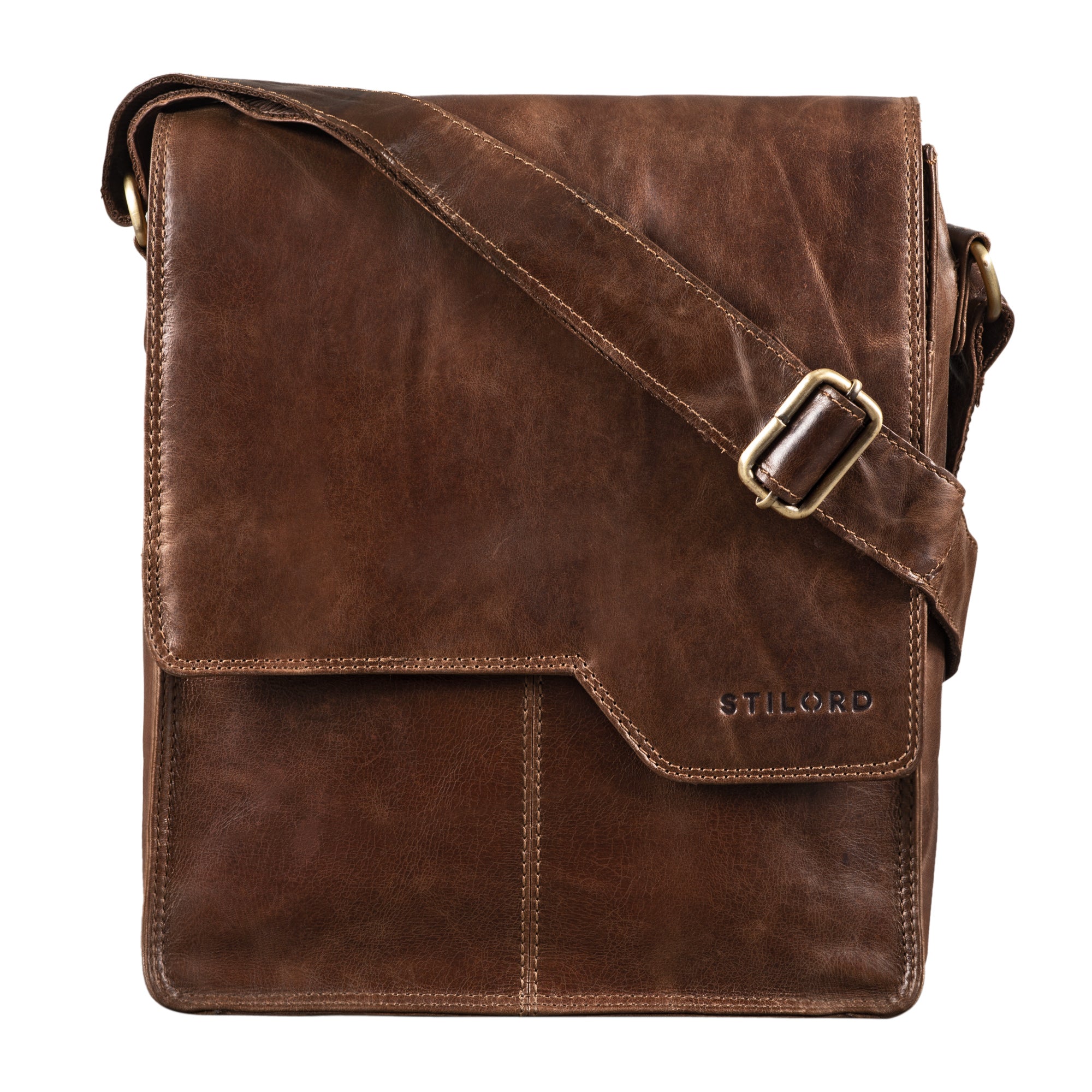  Vintage Umhängetasche Leder Mittel-groß