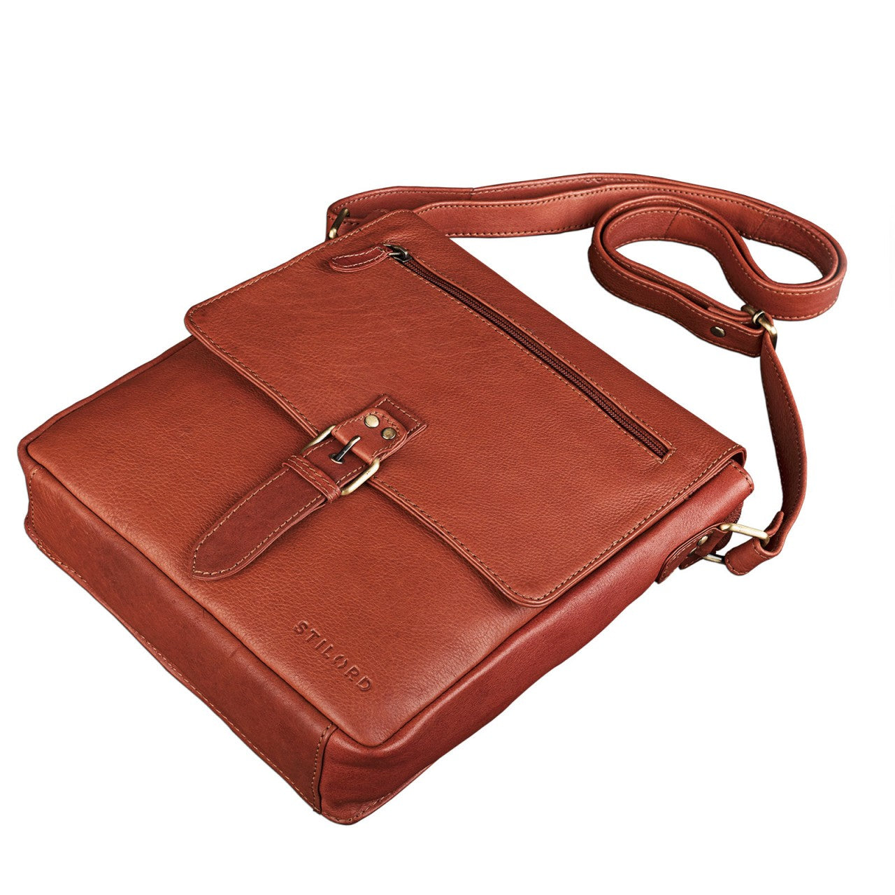 Schultertasche Leder Unisex
