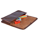 Stifteetui Leder braun Vintage