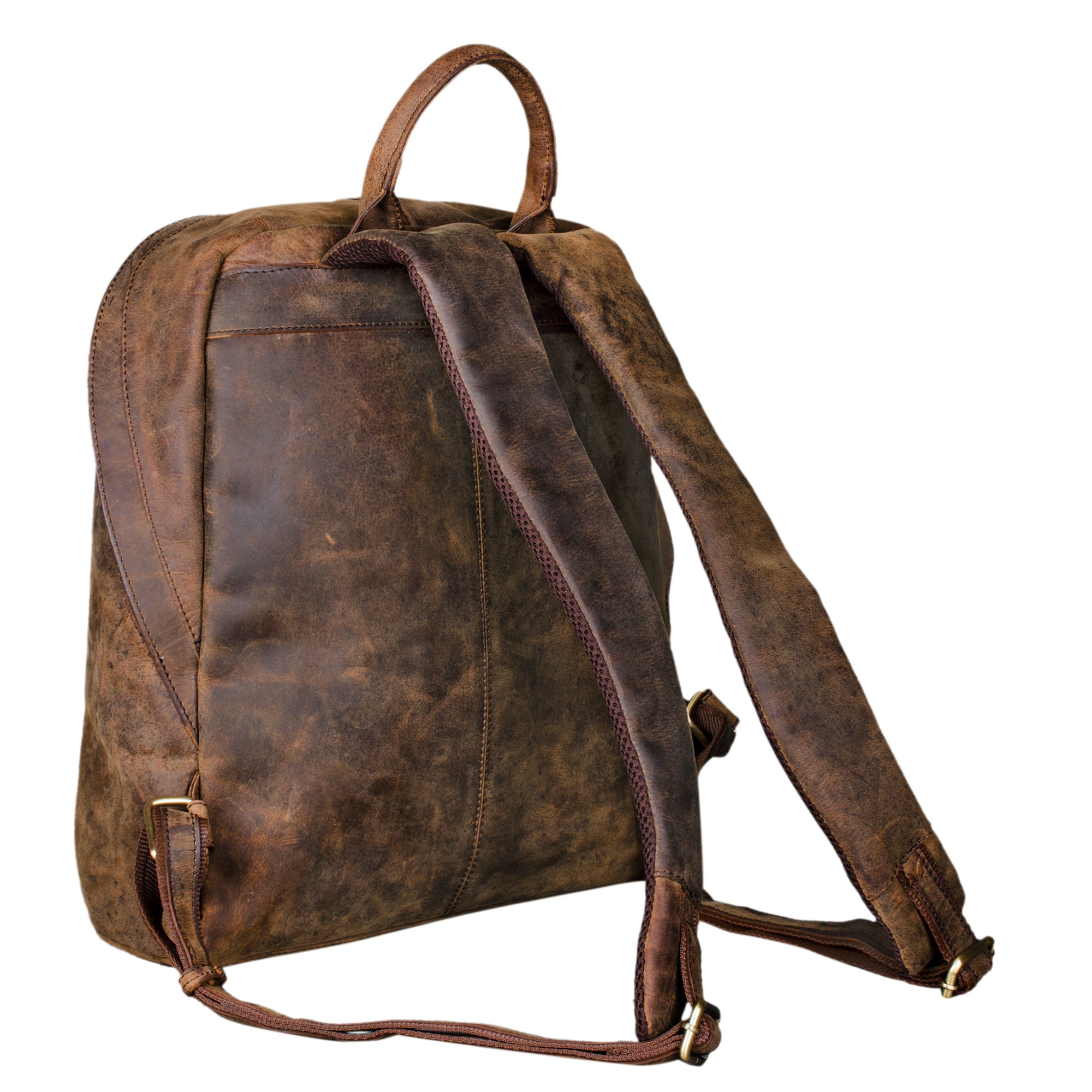 Vintage Leder Tagesrucksack Daypack