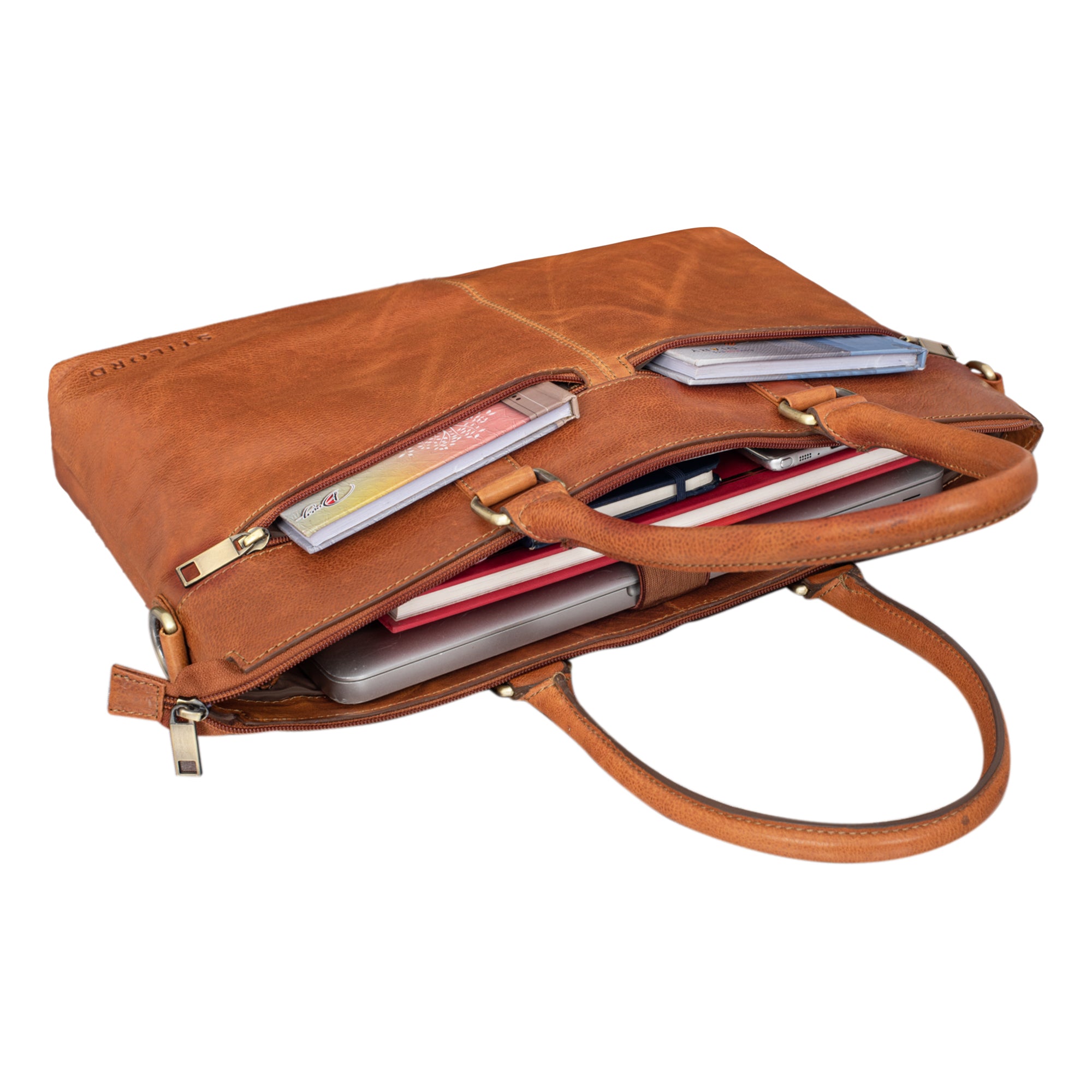 Shopper Damen Leder braun