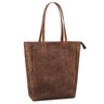 Ledertasche Damen groß braun
