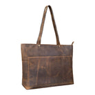 Schultertasche Damen Leder braun