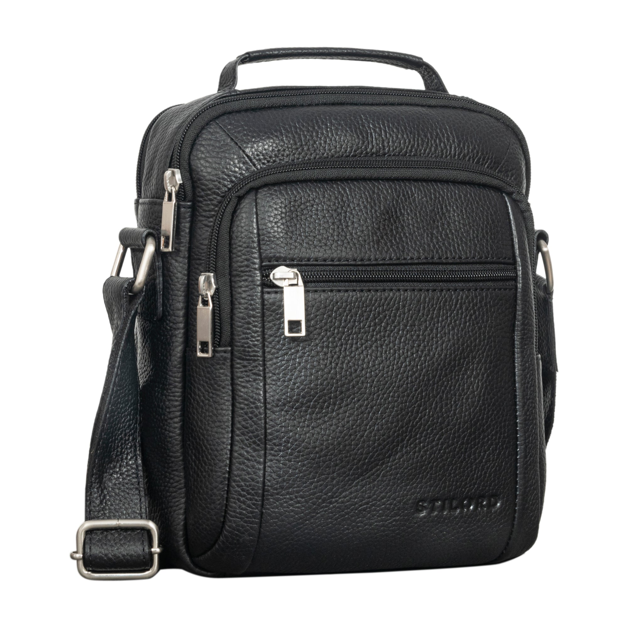 Kleine Umhängetasche Herren Handtasche Leder