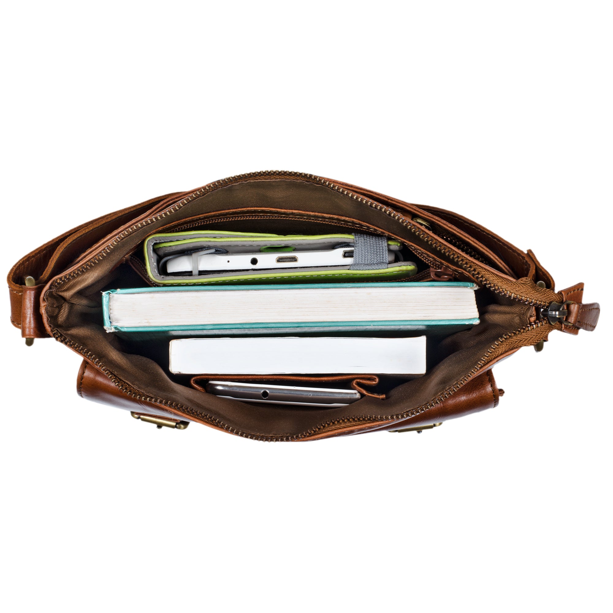 Ledertasche Umhängetasche 10.1 Zoll