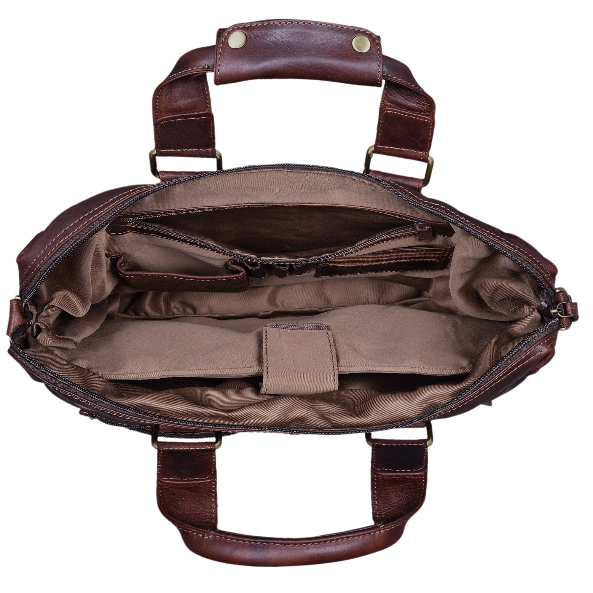Leder Businesstasche dunkel-braun