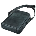 Ledertasche klein grau zum Umhängen