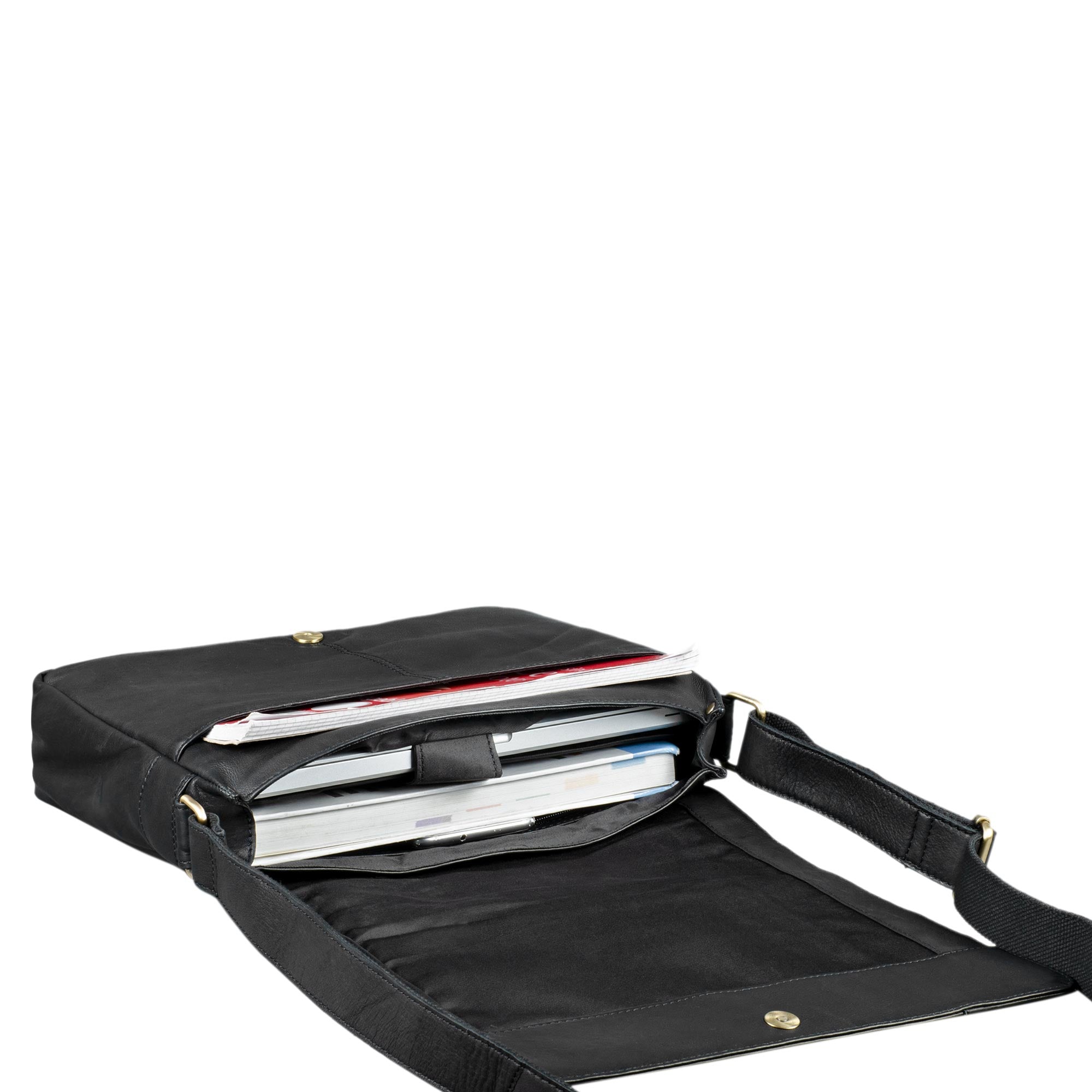 schultertasche für herren leder