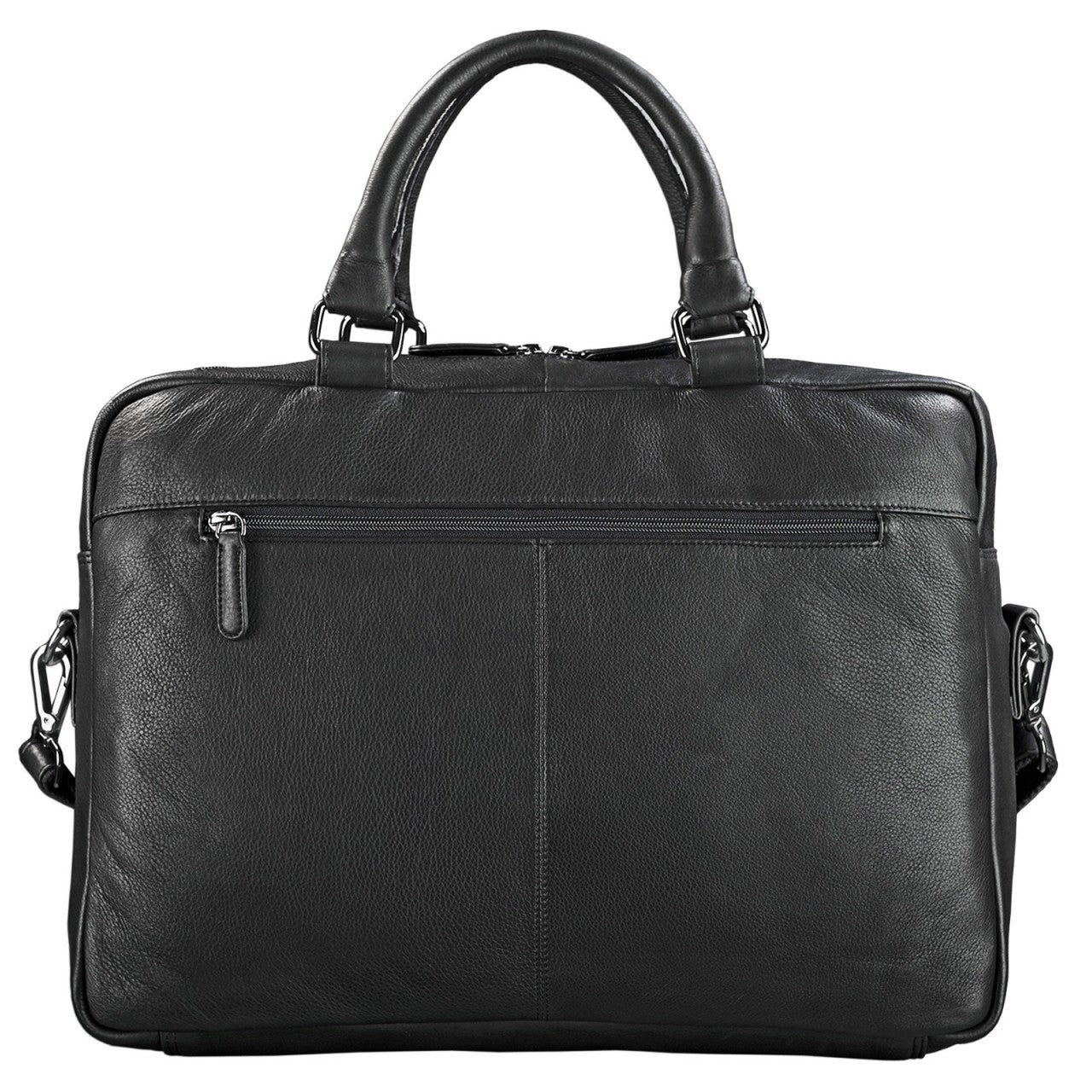 13 14 15 Zoll Laptoptasche Leder schwarz