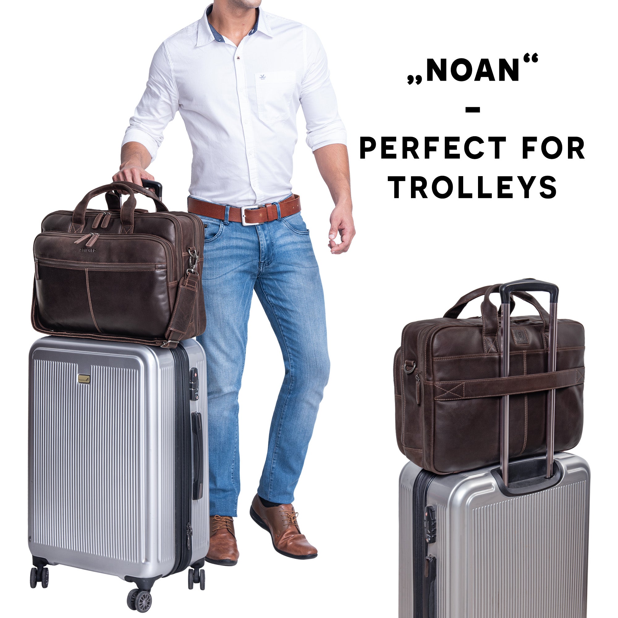 Braune Ledertasche Reisetasche