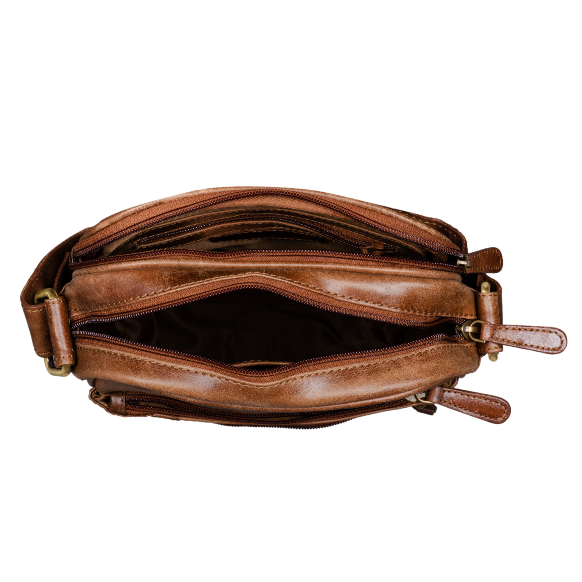 Vintage Ledertasche zum Umhängen klein